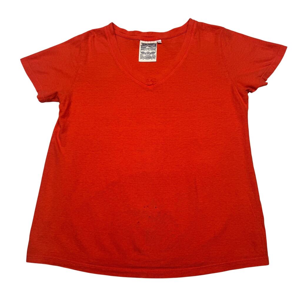 Jungmaven Paige V Neck Hemp Organic Cotton T Shirt Women's Medium Minimalist